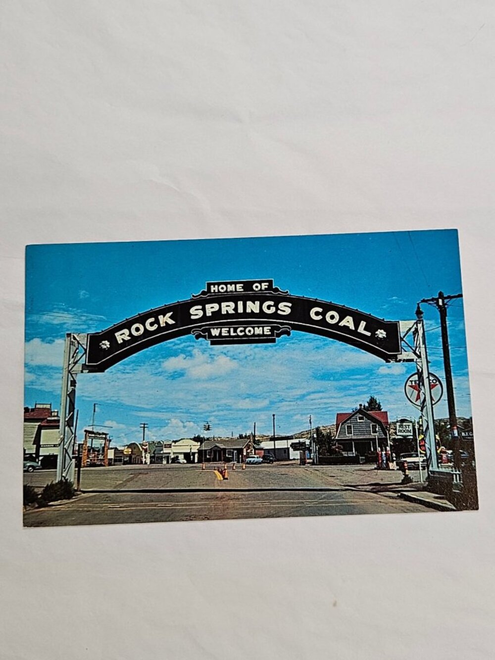 Home of Rock Springs Coal Welcome Postcard